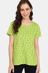 Rosaline Mystic Town Knit Cotton Top (Pack of 2) - Green Orange — thumbnail 7